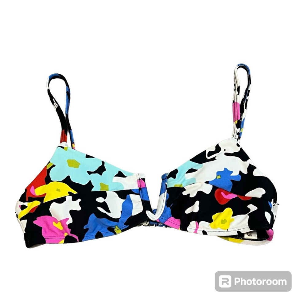 Hula Honey size XS women’s bikini floral abstract top